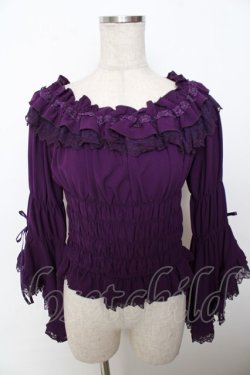 画像1: Vallee lys / Blossom Breeze Blouse  パープル Y-25-10-03-081-GO-BL-SZ-ZY