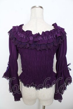 画像2: Vallee lys / Blossom Breeze Blouse  パープル Y-25-10-03-081-GO-BL-SZ-ZY