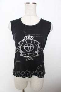 h.ANARCHY / プリントタンクトップ  黒 Y-25-10-03-084-HN-TO-SZ-ZY
