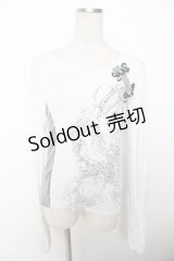 EAST / 龍プリントカットソー  白 Y-25-10-03-088-HN-TO-SZ-ZY