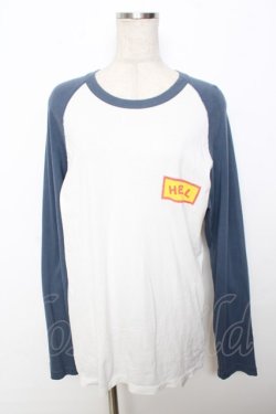 画像1: HYSTERIC GLAMOUR / 長袖ラグランT  白 Y-25-10-03-089-PU-TS-SZ-ZY