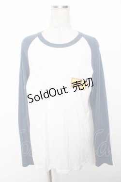 画像1: HYSTERIC GLAMOUR / 長袖ラグランT  白 Y-25-10-03-089-PU-TS-SZ-ZY