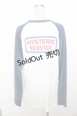 画像2: HYSTERIC GLAMOUR / 長袖ラグランT  白 Y-25-10-03-089-PU-TS-SZ-ZY