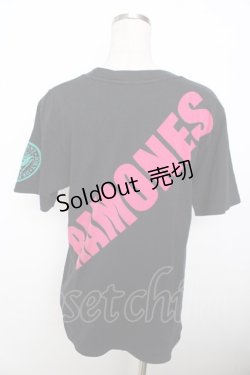 画像2: HYSTERIC GLAMOUR / RAMONNES Tシャツ  黒 Y-25-10-03-090-PU-TO-SZ-ZT217