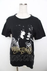画像1: 【SALE】HYSTERIC GLAMOUR / ヴィンテージロックT  黒 Y-25-10-03-091-PU-TO-SZ-ZT217 (1)