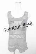 HYSTERIC GLAMOUR / メッシュタンクトップ  グレー Y-25-10-03-093-PU-TO-SZ-ZY