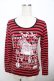 画像1: PEACE NOW / ボーダーカットソー  赤 Y-25-10-03-098-PU-BL-SZ-ZY (1)