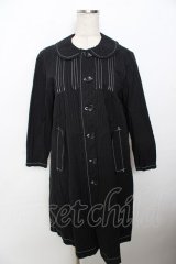tricot COMME des GARCONS / 丸襟シャツワンピース  黒 Y-25-10-03-101-0-SK-SZ-ZY