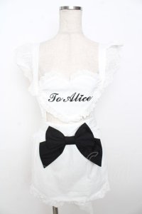 Doll Paradise / フリルエプロン  白 Y-25-10-03-105-LO-OP-SZ-ZY