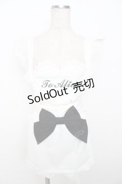 画像1: Doll Paradise / フリルエプロン  白 Y-25-10-03-105-LO-OP-SZ-ZY