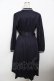 画像2: axes femme / 裾刺繍ナポレオン風ワンピース F 紺 Y-25-10-03-107-AX-OP-SZ-ZY (2)