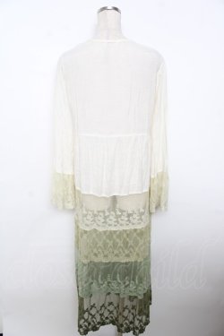 画像2: axes femme / グラデーションレースガウン  グリーン Y-25-10-03-109-AX-TO-SZ-ZY