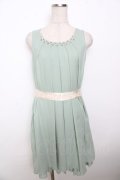 axes femme / バックバラスリットドレス  グリーン Y-25-10-03-110-AX-OP-SZ-ZY