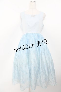 画像1: axes femme / アナと雪の女王ジャンパーースカート  サックス Y-25-10-03-113-AX-OP-SZ-ZY