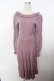 画像1: axes femme POETIQUE / レースアップニットワンピース M ピンク Y-25-10-03-117-AX-OP-SZ-ZY (1)