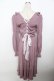 画像2: axes femme POETIQUE / レースアップニットワンピース M ピンク Y-25-10-03-117-AX-OP-SZ-ZY (2)
