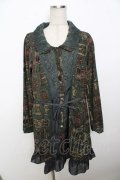 axes femme / アンティーク柄ワンピース  グリーン Y-25-10-03-118-AX-OP-SZ-ZY