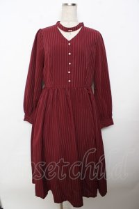 axes femme POETIQUE / チョーカーデザインロングワンピース  赤 Y-25-10-03-121-AX-OP-SZ-ZI