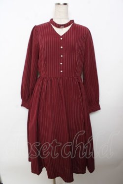 画像1: axes femme POETIQUE / チョーカーデザインロングワンピース  赤 Y-25-10-03-121-AX-OP-SZ-ZY