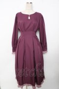 axes femme / ベルシックワンピース  パープル Y-25-10-03-122-AX-OP-SZ-ZY