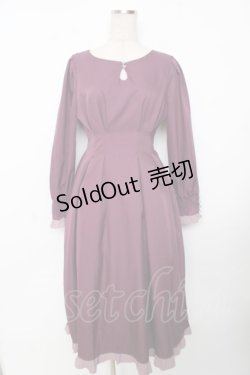 画像1: axes femme / ベルシックワンピース  パープル Y-25-10-03-122-AX-OP-SZ-ZI