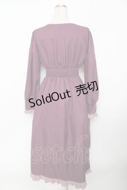 画像2: axes femme / ベルシックワンピース  パープル Y-25-10-03-122-AX-OP-SZ-ZI