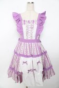 axes femme kawaii / ハミングフローラジャンスカ M ラベンダー Y-25-10-03-124-AX-OP-SZ-ZY