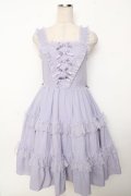 axes femme kawaii / プチリボンジャンパースカート M ラベンダー Y-25-10-03-125-AX-OP-SZ-ZY
