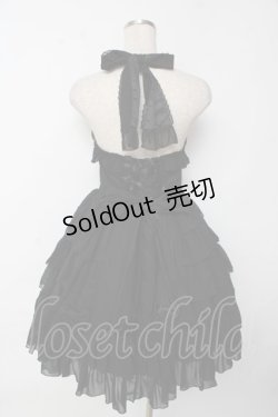 画像2: Angelic Pretty / ふんわりフリルホルタージャンパースカート  黒 Y-25-10-03-143-AP-OP-AS-ZI