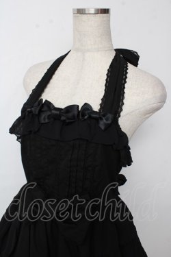 画像3: Angelic Pretty / ふんわりフリルホルタージャンパースカート  黒 Y-25-10-03-143-AP-OP-AS-ZY