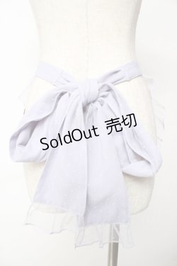 画像2: axes femme kawaii / ドットチュールハーフエプロン  ラベンダー Y-25-10-03-148-AX-ZA-SZ-ZY