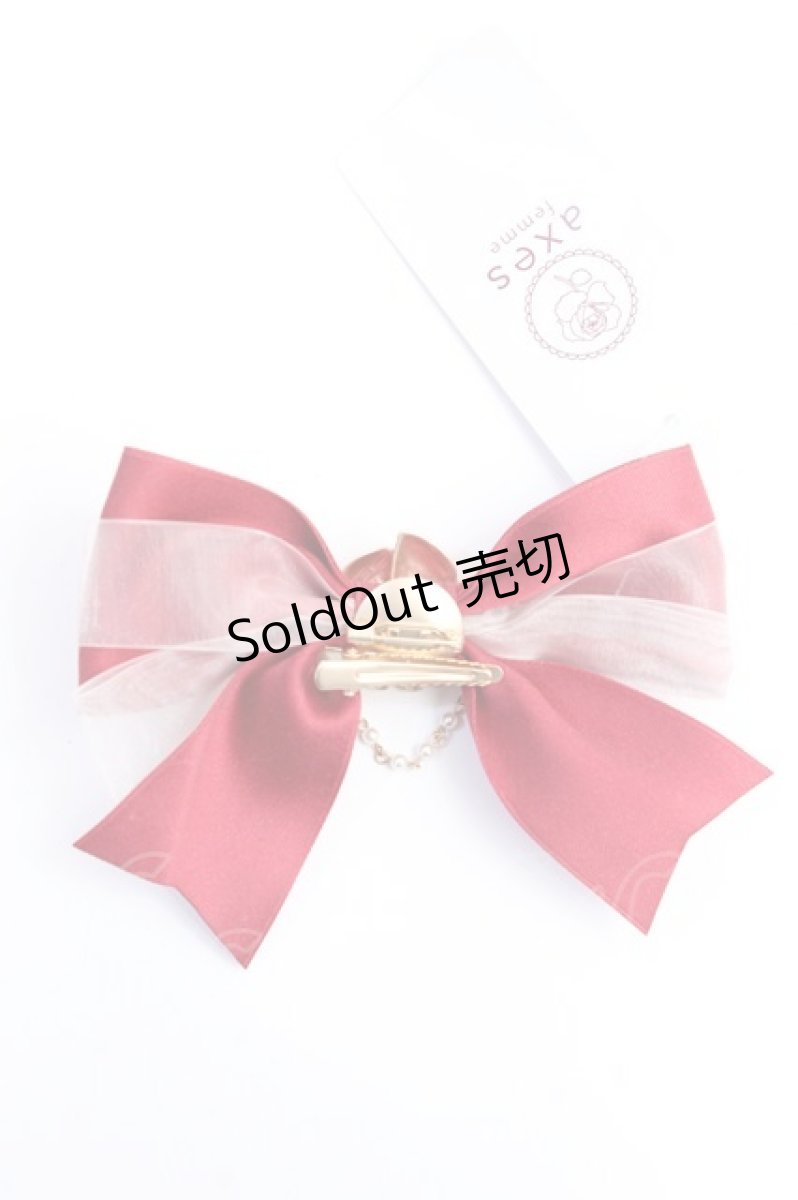 画像2: 【SALE】axes femme POETIQUE / ガトー・フレーズマルチリボン  赤 Y-25-10-03-017-AX-AC-SZ-ZT486-F001 (2)
