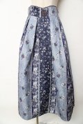 axes femme / クードルローズ柄スカート M 紺 Y-25-10-03-157-AX-SK-SZ-ZY