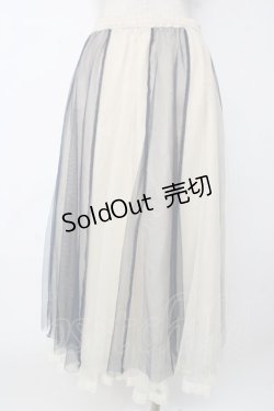画像2: 【SALE】axes femme / チュール切替ミディスカート  生成り Y-25-10-03-170-AX-SK-SZ-ZT164