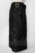 axes femme / ラメフェザータイトスカート  黒 Y-25-10-03-171-AX-SK-SZ-ZY