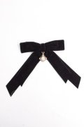 axes femme POETIQUE / ベルベットリボンクリップ  黒 Y-25-10-03-019-AX-AC-SZ-ZY