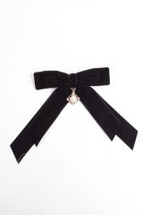 axes femme POETIQUE / ベルベットリボンクリップ  黒 Y-25-10-03-019-AX-AC-SZ-ZT422-F006