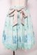 画像1: axes femme POETIQUE / 刺繍入り雪柄ミドルスカート  ミント Y-25-10-03-179-AX-SK-SZ-ZY (1)