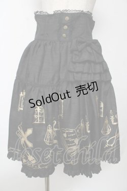 画像1: metamorphose / ヴァンパイアハイウエストスカート＆ケープset  黒 Y-25-10-03-182-ME-SK-SZ-ZY