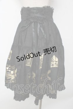 画像2: metamorphose / ヴァンパイアハイウエストスカート＆ケープset  黒 Y-25-10-03-182-ME-SK-SZ-ZY