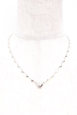 画像1: axes femme / ハートチェーンネックレス  シルバー Y-25-10-03-022-AX-AC-SZ-ZY