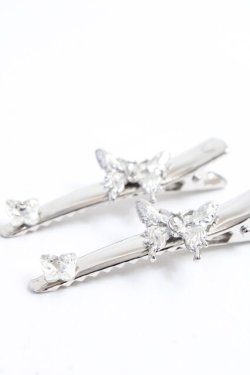 画像2: axes femme / 蝶ヘアクリップ  シルバー Y-25-10-03-023-AX-ZA-SZ-ZY