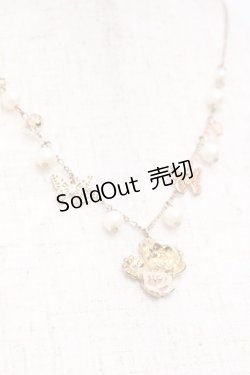 画像2: axes femme / フラワーモチーフパールネックレス  ゴールド Y-25-10-03-003-AX-AC-HR-ZY