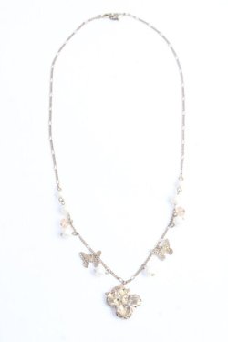 画像3: axes femme / フラワーモチーフパールネックレス  ゴールド Y-25-10-03-003-AX-AC-HR-ZY