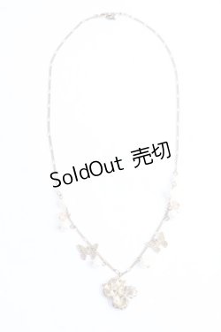 画像3: axes femme / フラワーモチーフパールネックレス  ゴールド Y-25-10-03-003-AX-AC-HR-ZY