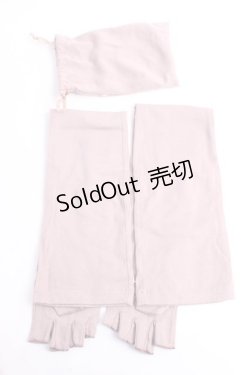 画像2: axes femme / レースアップUV手袋  ピンク Y-25-10-03-030-AX-ZA-SZ-ZY