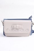 axes femme / バイカラー2wayポシェット  サックス Y-25-10-03-035-AX-BG-SZ-ZY