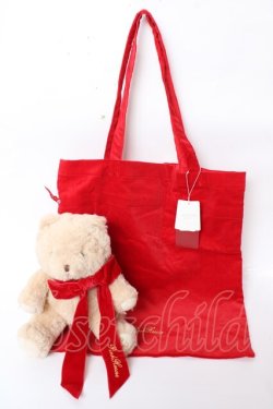 画像1: PINK HOUSE / 50th BEAR&巾着バッグ(50体限定)  赤 Y-25-10-05-063-LO-ZA-SZ-ZY