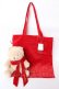 画像1: PINK HOUSE / 50th BEAR&巾着バッグ(50体限定)  赤 Y-25-10-05-063-LO-ZA-SZ-ZY (1)