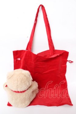 画像2: PINK HOUSE / 50th BEAR&巾着バッグ(50体限定)  赤 Y-25-10-05-063-LO-ZA-SZ-ZY